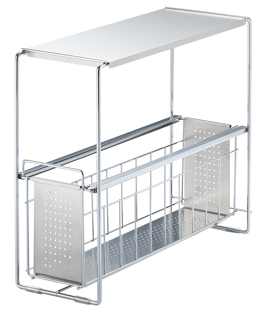 Yoshikawa Under Sink Slide Storage 1 Tier 15cm 1305692
