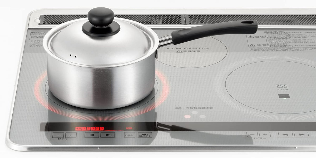 Yoshikawa Cook Easy Stainless Steel One-Handed Pot 18cm