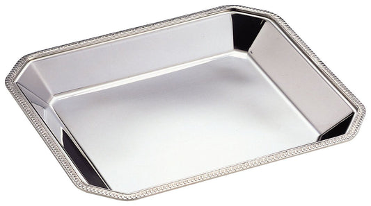 Wadasuke Stainless Steel Deli Tray Scalloped Rim Large 2422-5400