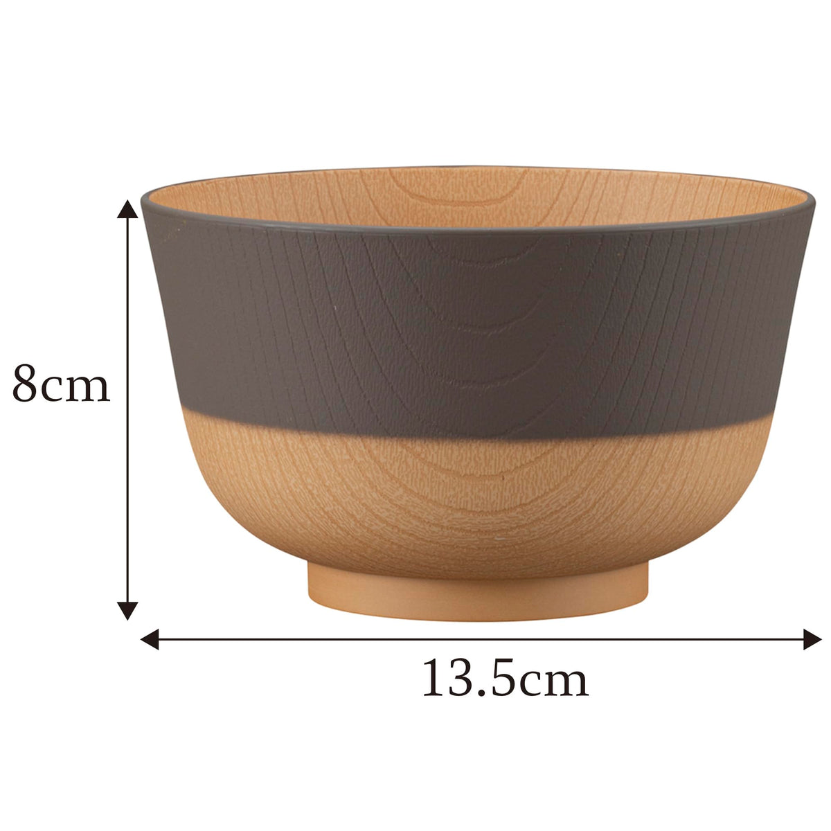 Kanoh Yasashii Irodori Rice Bowl Ruri Blue x Kurumi Brown
