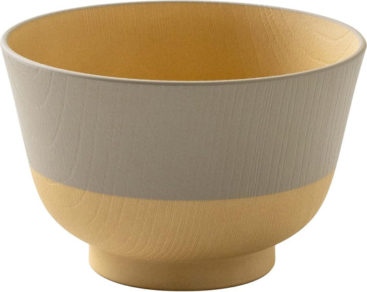 Kanoh Gentle Colors Miso Soup Bowl Ruri Blue & Flax Beige