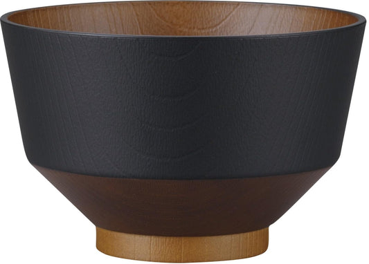 Kanoh Wa no Iro Soup Bowl Jet Black