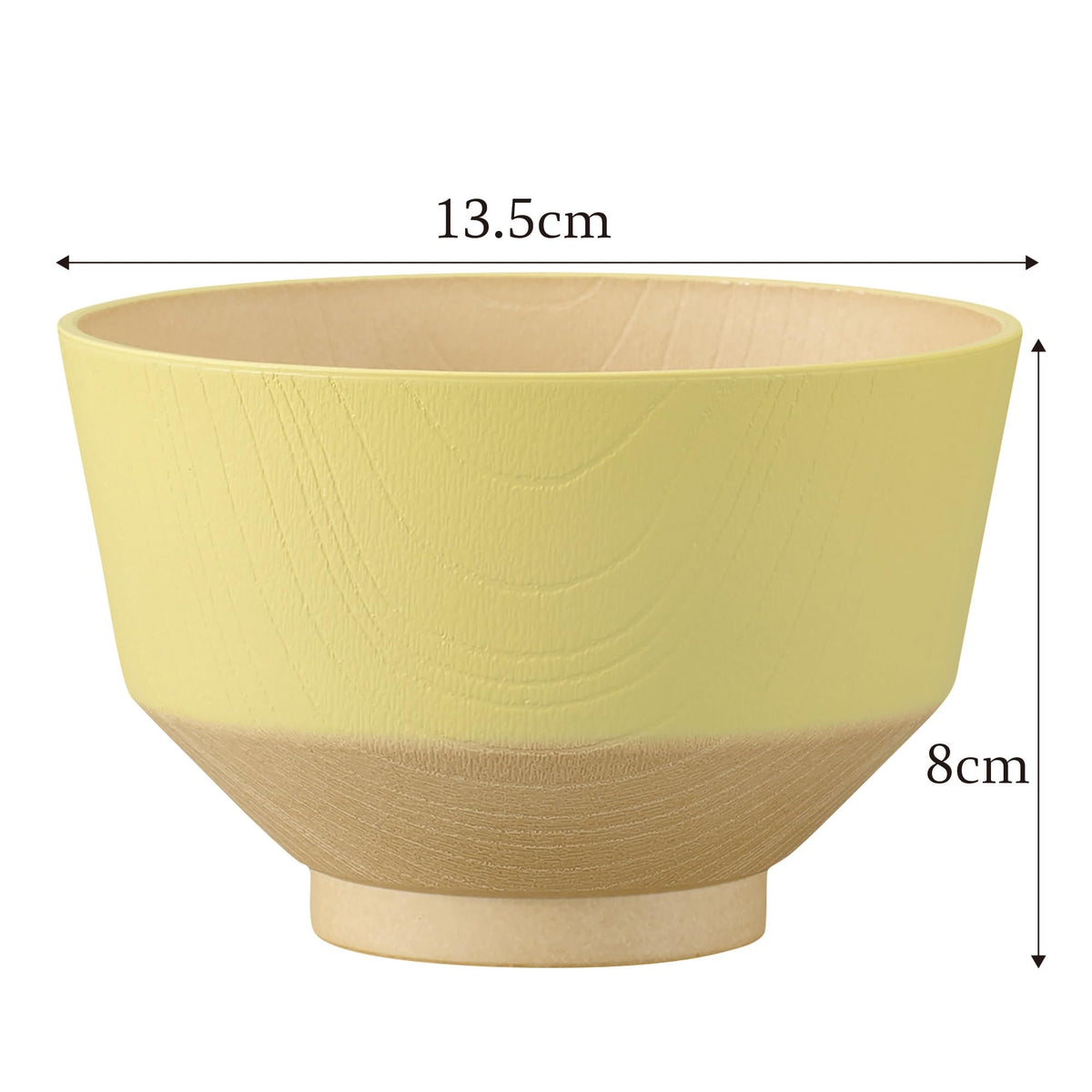 Kanoh Hibi-iro Donburi Rice Bowl Sakura Pink x Lemon Yellow