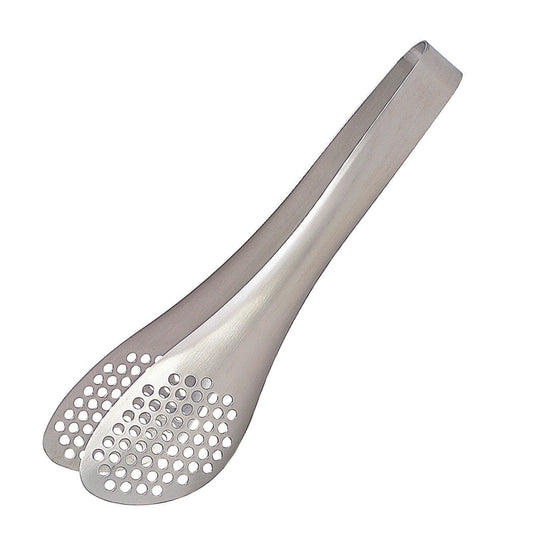 Sori Yanagi Stainless Steel Tongs Perforated 22cm Made in Japan