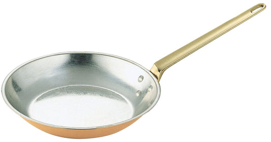Wadasuke Copper Round Frying Pan 22cm Tin Lined 3403-0220