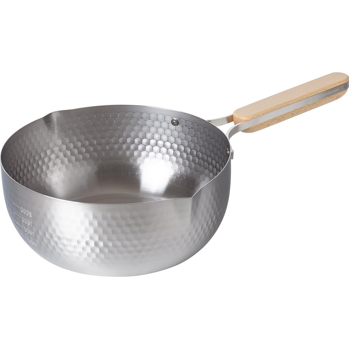 Wahei Freiz Enzo Stainless Steel Yukihira Saucepan with Wood Handle