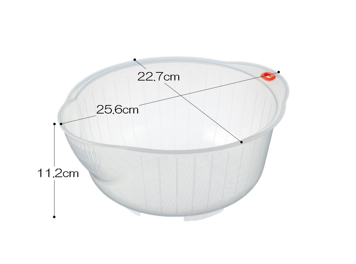 Inomata Rice Washing Speed Bowl 5 Go Capacity 23