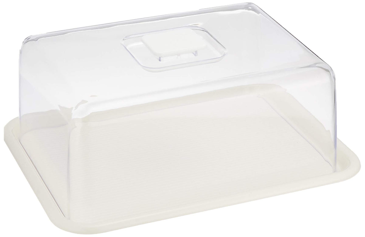 Akebono Lovely Hat Square Food Cover White Large