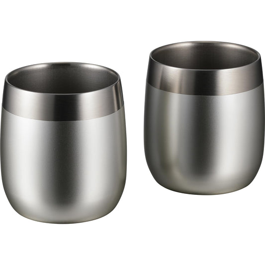 Wahei Freiz Tsubamesan Double Wall Stainless Tumbler 260ml Set of 2 EM-107