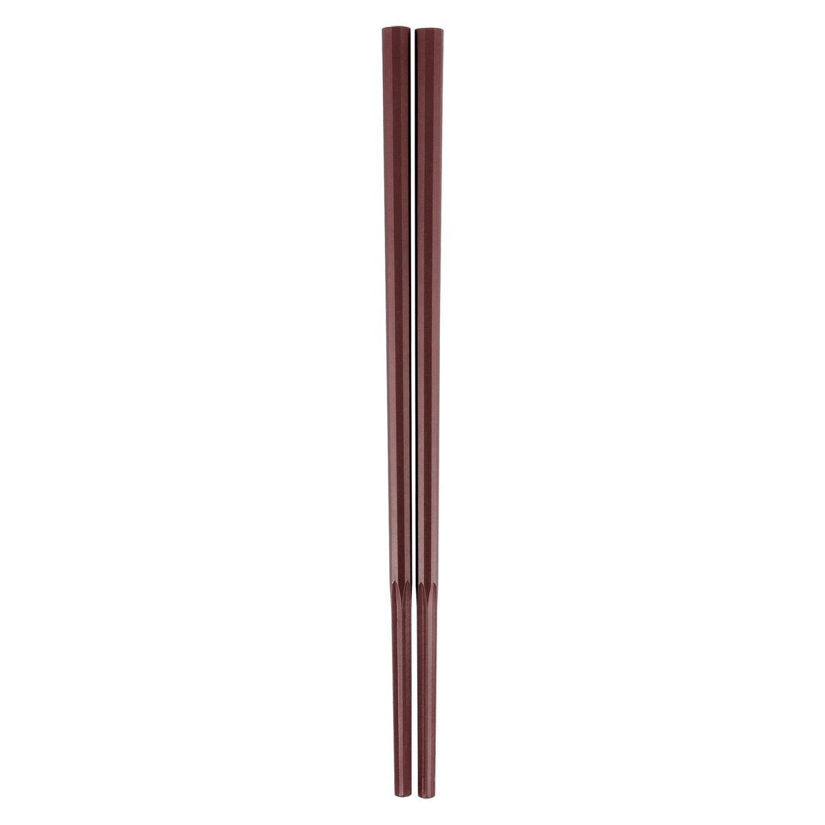 Akebono Sangyo 10-Sided Noodle Chopsticks Extra Thick 23cm Vermilion GM-4053