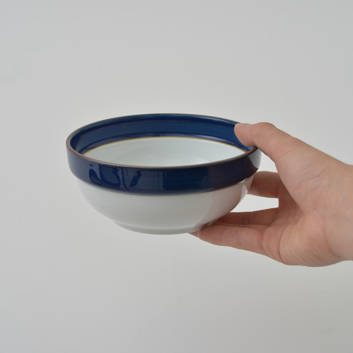 Hakusan Porcelain Hasami Ware Multi Blue Bowl Size 4
