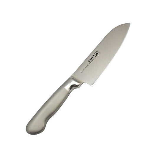 Tafco Shelby All Stainless Steel Santoku Knife Z-2355