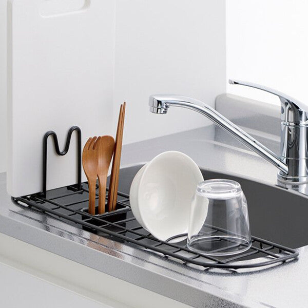 Richell Rakuru Sink Drainer Slim Gray