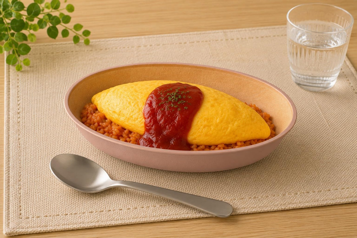 Kanoh Earth Color Oval Scoop Bowl White Pink