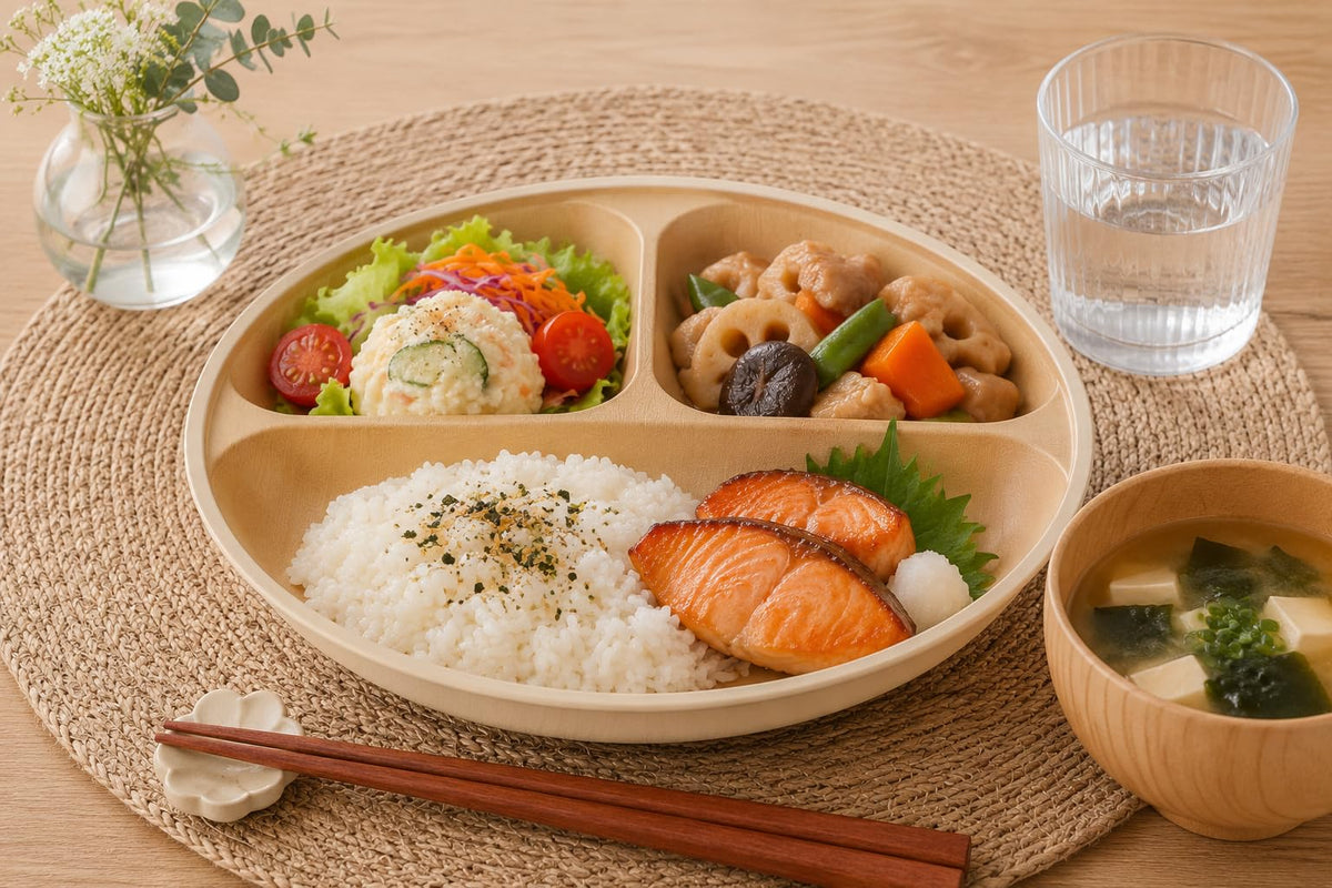 Kanoh Earth Color Scoopable Round Lunch Plate