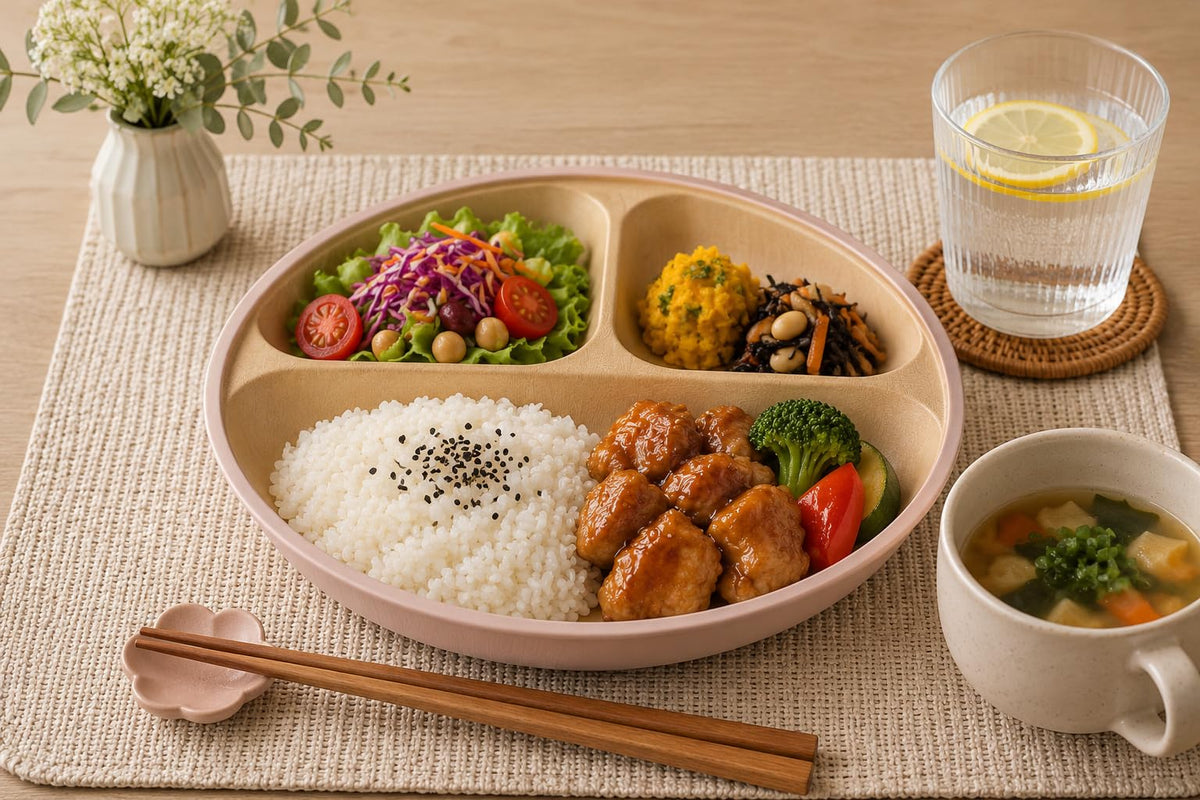 Kanoh Earth Color Scoopable Round Lunch Plate