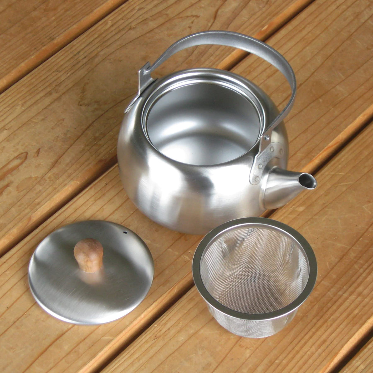 Nagao Stainless Steel Teapot (Kyusu) 500ml TM-500