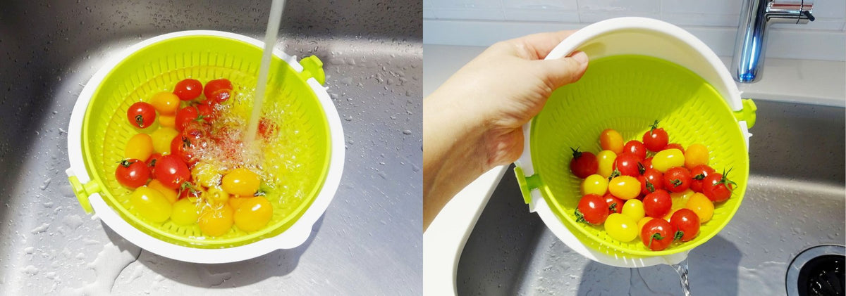 Kokubo Spin Wheel Colander Small Green KK-305