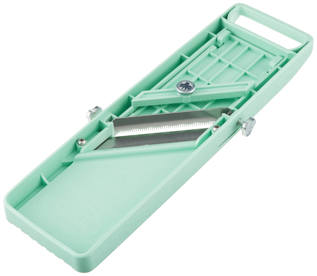 Benriner Classic Japanese Mandoline Slicer 64mm, Green, Made in Japan