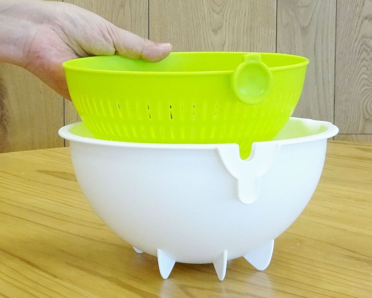 Kokubo Spin Wheel Colander Small Green KK-305