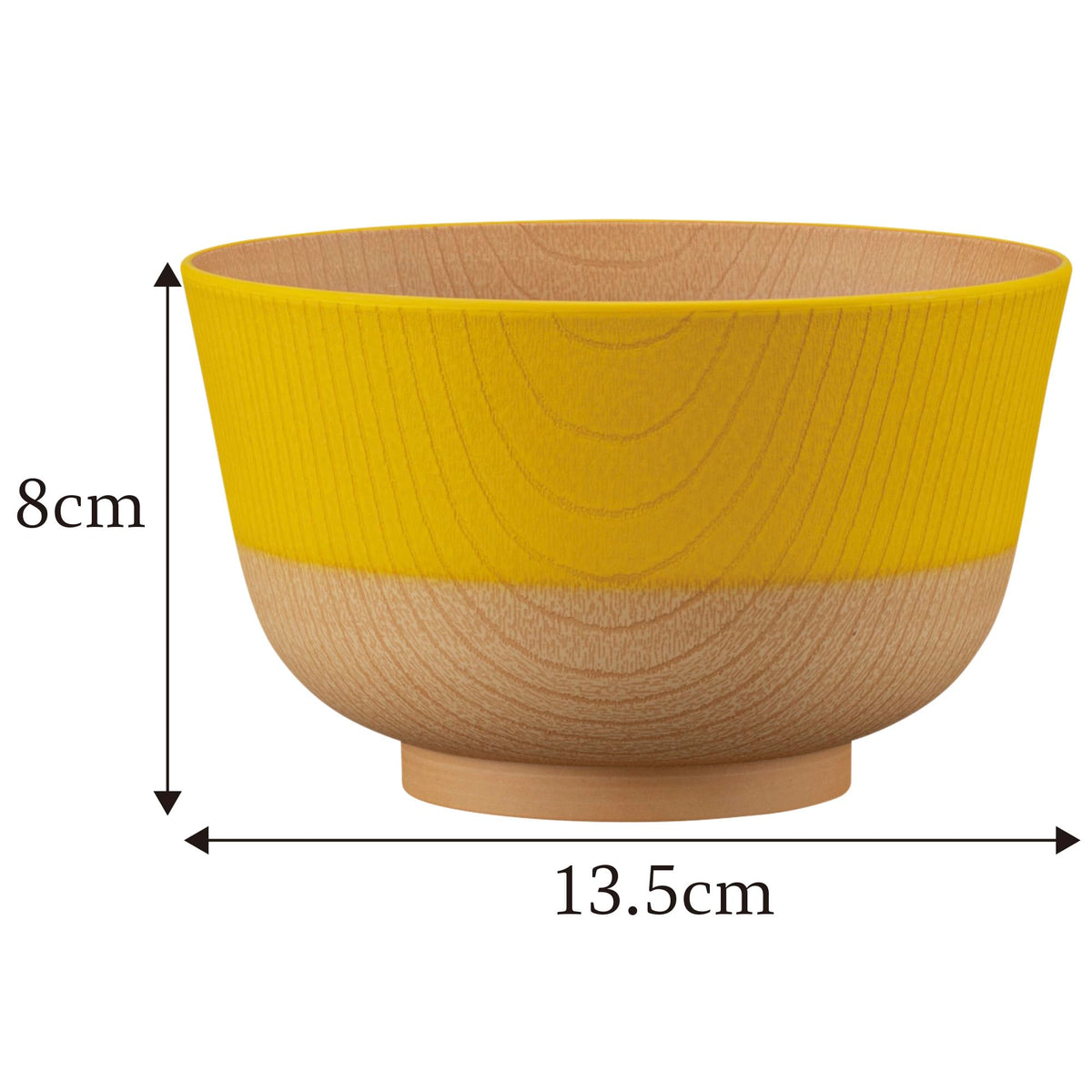 Kanoh Yasashii Irodori Rice Bowl Ruri Blue x Lemon Yellow