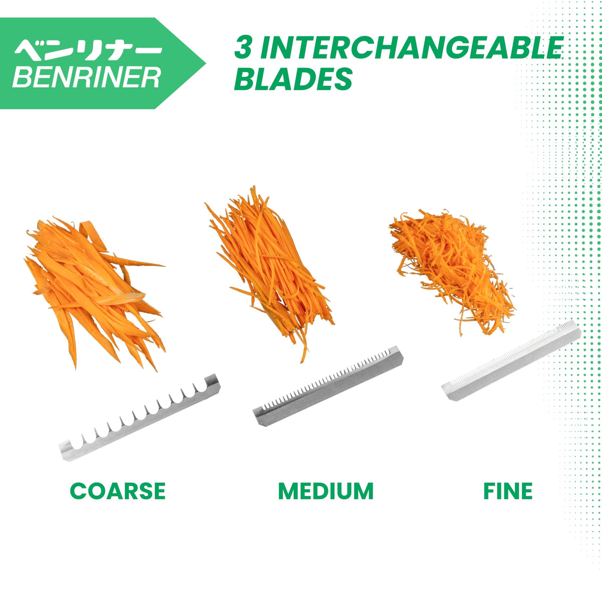Super Benriner Fine Comb Blade, Replacement for 95mm Mandoline Slicer