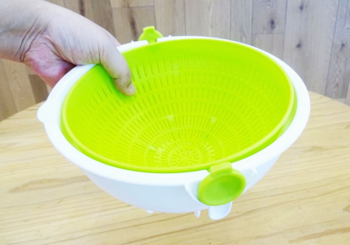 Kokubo Spin Wheel Colander Small Green KK-305