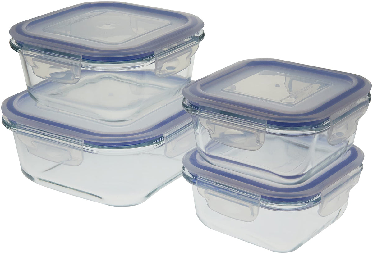 Wahei Freiz Resh Heat-Resistant Glass Container 4-Piece Set B ME-7398