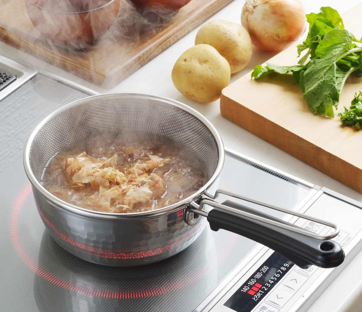 Yoshikawa Ajiichi Stainless Steel Yukihira Pot