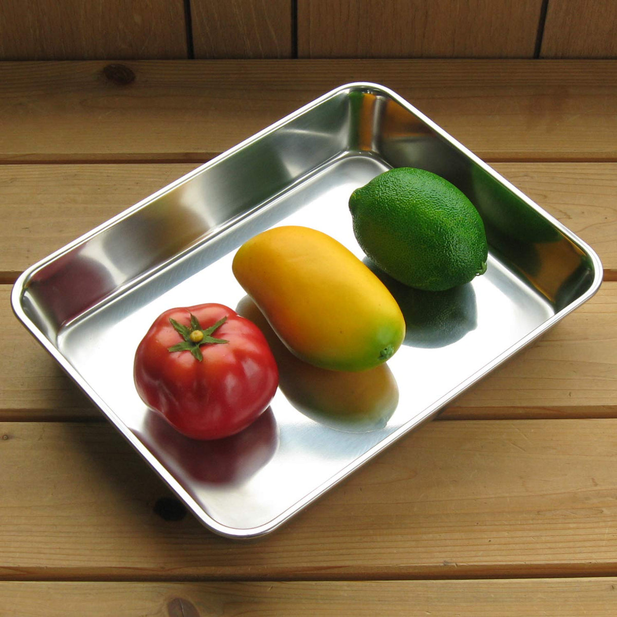 Nagao Stainless Steel Rectangular Tray Size L 29.5cm