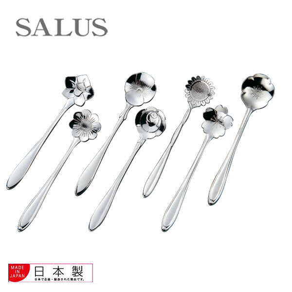 SALUS Flower Cutlery Coffee Spoon Cherry Blossom Stainless Steel
