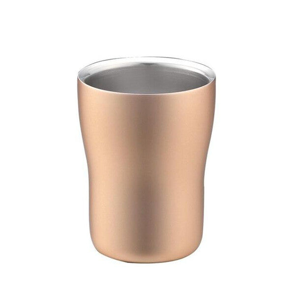 Tamahashi 18-8 Stainless Steel Double Wall Elegance Tumbler Champagne Gold