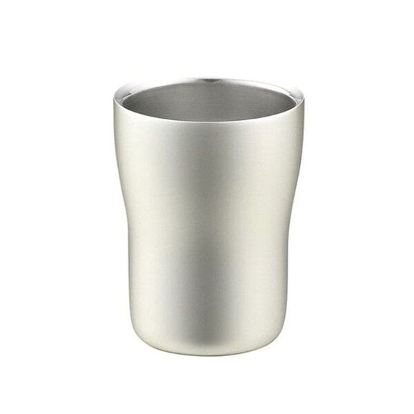 Tamahashi 18-8 Stainless Steel Double Wall Elegance Tumbler Champagne Silver