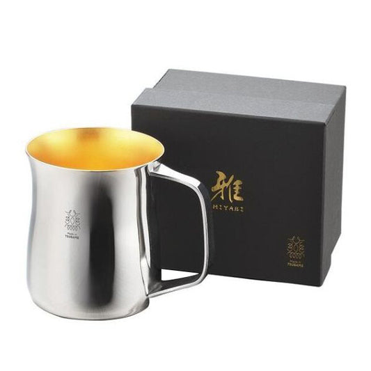 Tamahashi Miyabi Tumbler with Handle Gold Plated Interior