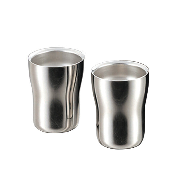 Tamahashi Stainless Steel Double Wall Tumbler 230ml Set of 2
