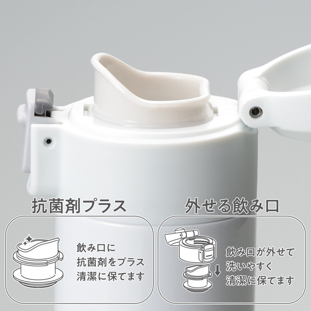 Wahei Freiz Omit One-Touch Cap Slim Mug Bottle