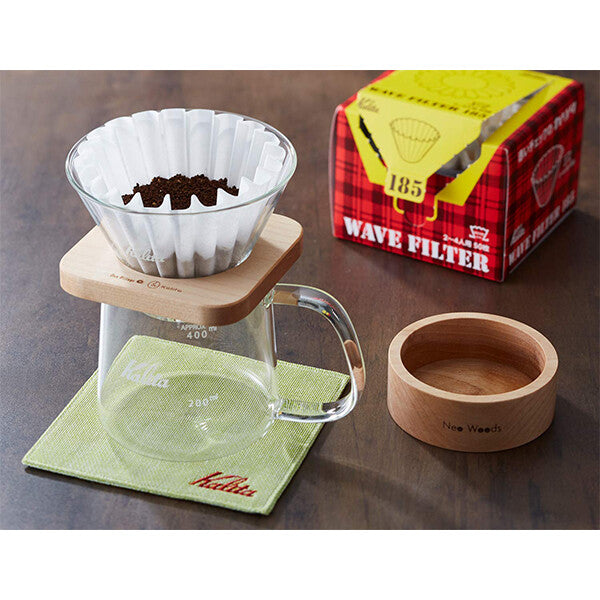 Kalita Wave Dripper Square Set for 2-4 Cups WDG-185