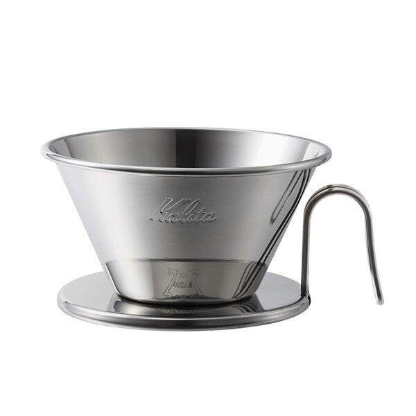 Kalita Stainless Steel Wave Coffee Dripper 2-4 Cup WDS-185