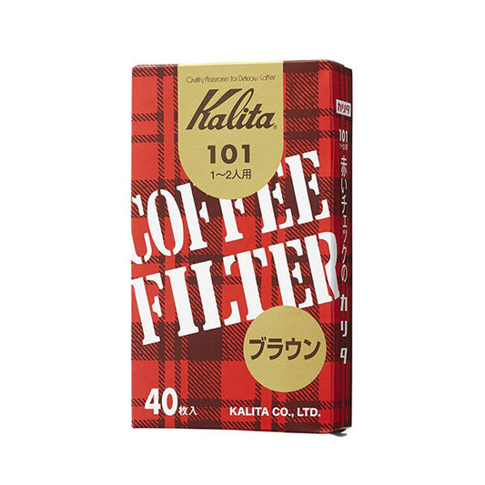 Kalita Brown Coffee Filter Paper 40 Sheets 101