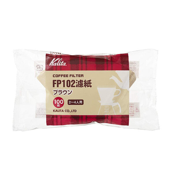 Kalita Coffee Filter Papers Brown 100 Count for 2-4 People 13129