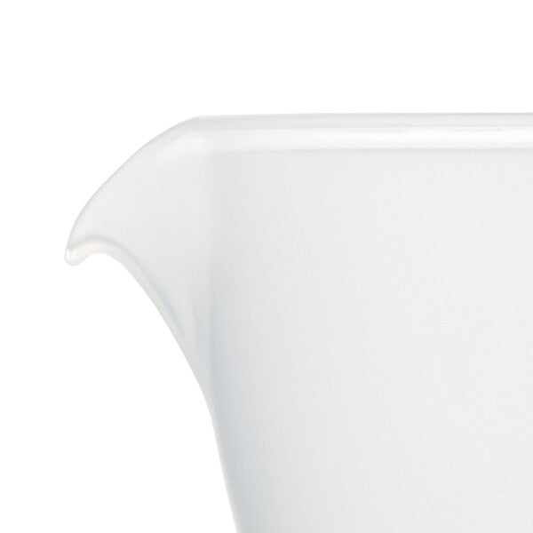 Akebono Sangyo Drip-Free Flour Pouring Bowl with Spout White