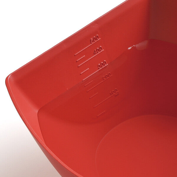 Akebono Sangyo Dustpan Shaped Colander Bowl Red