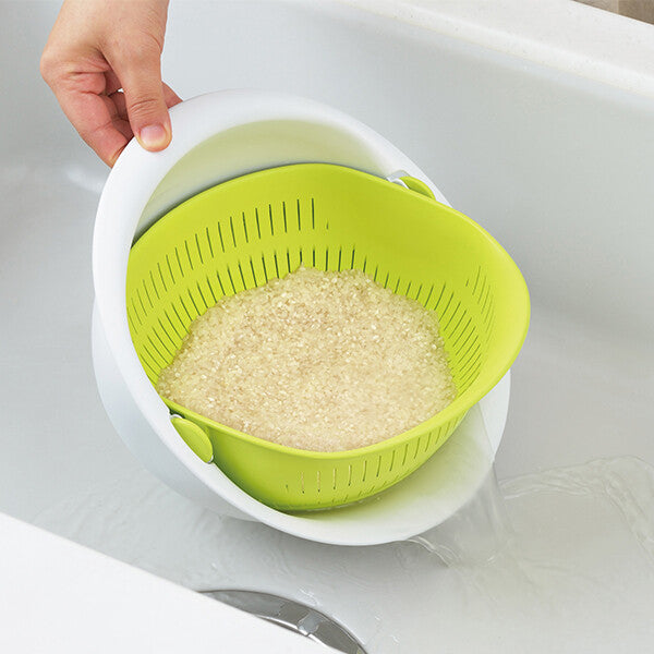 Akebono Miracle Colander and Bowl Rice Washing Set