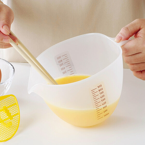 Akebono Egg Strainer Bowl for Custard Yellow