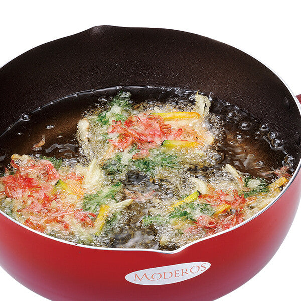 Wahei Freiz Moderos IH Deep Frying Pan with Steam Rack 24cm MM-9758