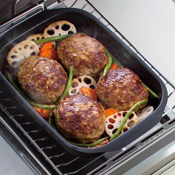 Wahei Freiz Kongari-an Grill Toaster Pan with Wood Base 26.5cm MD-0091