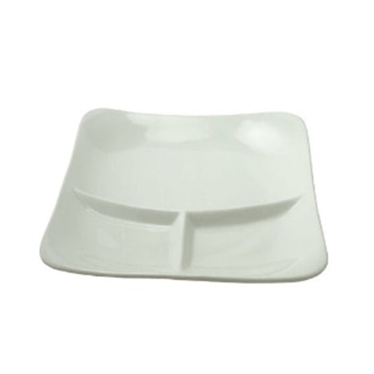 Living White Series Plain Lunch Plate 22.5cm