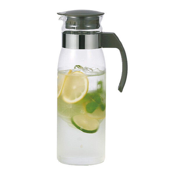 Hario Slim Refrigerator Water Pitcher 1.4L Charcoal Gray RPLN-14-CGR