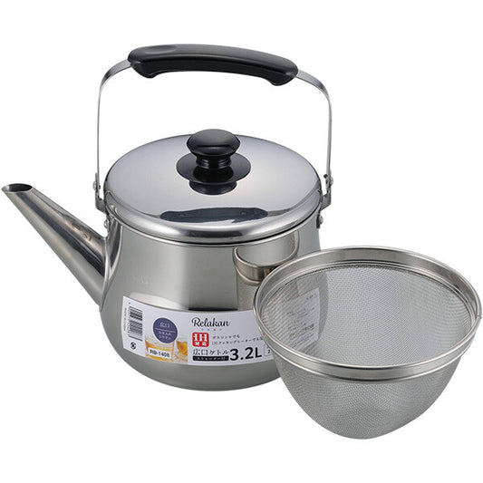 Wahei Freiz Rilakan Induction-Compatible Wide-Mouth Kettle 3.2L RB-1408