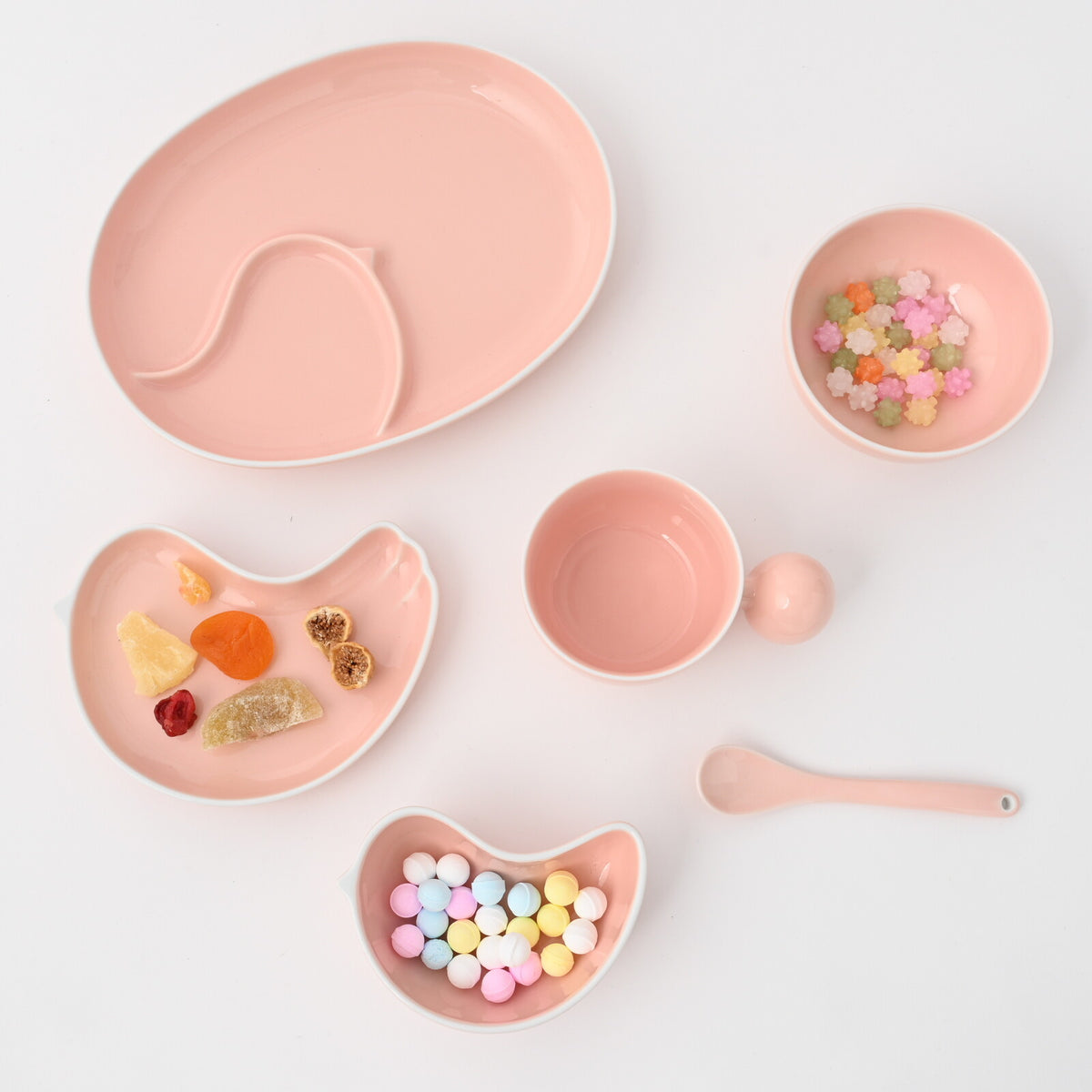 Hakusan Porcelain Hasami-yaki PiPi Pink Dessert Bowl